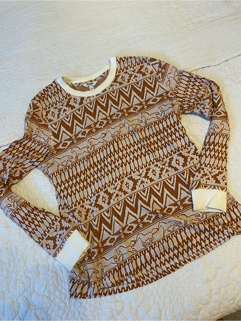 Wrangler Horse Top Long Sleeve Western